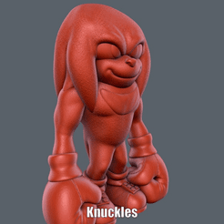 Knuckles.gif Fichier STL Knuckles (Impression facile sans support)・Modèle à télécharger et à imprimer en 3D, Alsamen