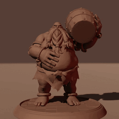 gragas3.gif STL file GRAGAS THE RABBLE ROUSER・3D print design to download, neoygeo