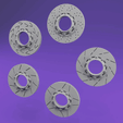 ezgif-5-89a4775158.gif STL file Ultimate Brake Disc & Caliper Collection - 1/24 - Scale Model Accessories・Model to download and 3D print