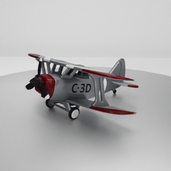 BP-01.gif Free 3D file BP01 Biplane C-3D・3D printer design to download