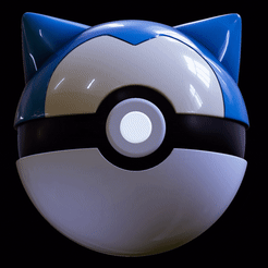 ezgif.com-optimize-6.gif Fichier STL Snorlax pokeball from Pokémon・Idée pour impression 3D à télécharger