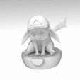 PIKA-TURNAROUND-Cults-3D-final-grey.gif OBJ-Datei Pikachu Stilisiertes Sammelobjekt・3D-Drucker-Vorlage zum herunterladen, MStarZ