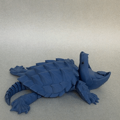 gif-tortuga.gif 3D file Alligator snapping turtle・3D print object to download