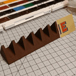 chocolate.gif STL file Chocolate Brush Holder・3D print model to download