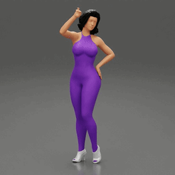 ezgif.com-gif-maker-20.gif Archivo 3D Mujer sexy de pie y posando en lencería・Plan de impresora 3D para descargar