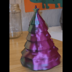20221206_080818_001_1.gif Archivo STL Árbol de Navidad spinner juguete decoración xmas x-mas Ease pip sin soportes・Objeto de impresión 3D para descargar