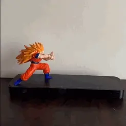 GIF-Small-1.gif STL-Datei Goku Super Saiyan Räucherstäbchen-Halter・3D-druckbares Modell zum Herunterladen