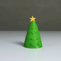 GIF-01.gif Файл 3D Рождественская елка со спрятанным стволом и подарками (Print-in-Place)・Идея 3D-печати для скачивания