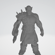 orcwarrioraxe.gif Free STL file ORC WARRIOR WITH AXE MINIATURE MODEL FANTASY GAMES DND AND RPG・3D printer design to download, 3DScanWorld