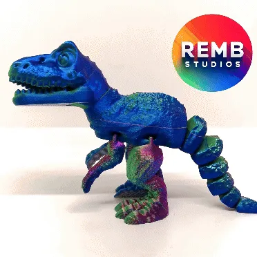 Trex-GIF.gif Динозавр Flexi T-Rex | Articulated Trex NO support