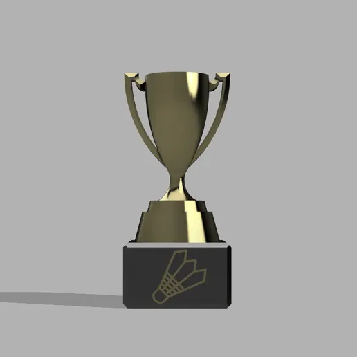 🏆 Modular Trophy Cup – Shuttlecock Base | Easy Print | STL File・ STL ...