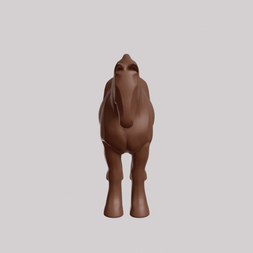 Minimalist Clydesdale Sculpture