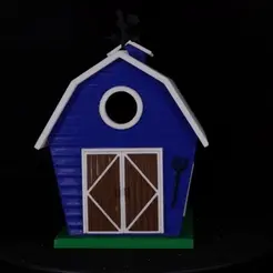 The Barn! - Cute rustic birdhouse