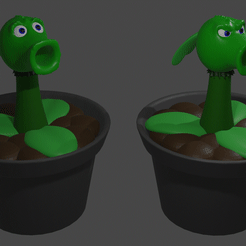 hhh1.gif Free STL file flower inspired Plants vs zombie・3D printable object to download, 3D-Wex
