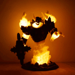 20190723_160336.gif 3D file Firelord Lamp - Ragnaros・3D print object to download, 3D-mon