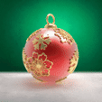 Boule_DeluxeFloconFleur1.gif WEIHNACHTSKUGEL - Deluxe Flocke und Blume