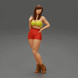ezgif.com-gif-maker-8.gif Pretty girl wearing a mini skirt bikini 3D Print Model