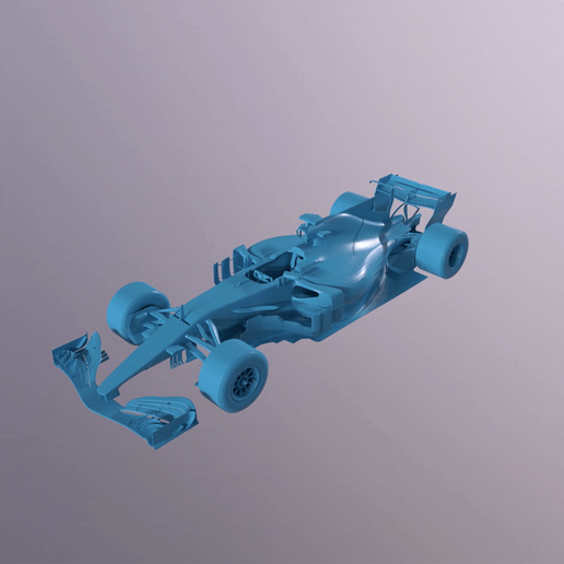 ezgif.com-gif-maker-2022-06-17T142242.170.gif Fichier STL Mercedes AMG F1・Objet pour impression 3D à télécharger, printinghub