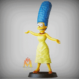 Marge-Simpson.gif Marge Simpson  -The Simpsons- 80's cartoon-FANART FIGURINE