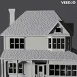 Untitled-Project.gif N-Scale House 'Syracuse I' 1:160 Scale STL Files