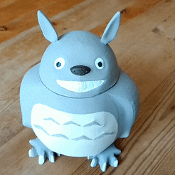ezgif.com-optimize.gif Free STL file Totoro box・3D printer design to download