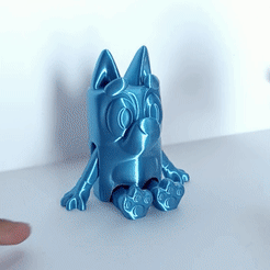 Perrito-azul.gif STL file Nice Blue Dog・Design to download and 3D print