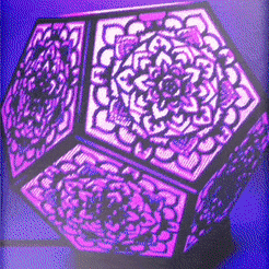 petal_20220802_210715-1.gif Archivo STL Lámpara de diseño mandala・Modelo de impresión 3D para descargar, Prayan33