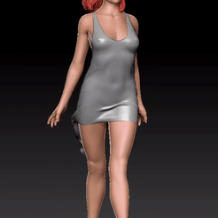 Girl-on-Wind-3.gif STL file GIRL IN WIND 3・Template to download and 3D print, LeTranh
