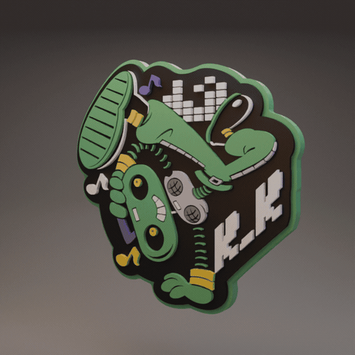 KK - Deltarune - Coaster and Display Piece