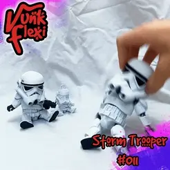 01gif.gif Star Wars Storm Trooper Flexi Print-In-Place + figurine et porte-clés