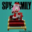 3.gif STL file Christmas Anya Forger - SPY x FAMILY・3D print object to download