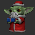 gif.gif Baby Yoda Santa