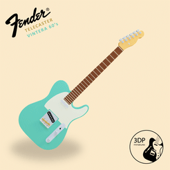 Fender-Telecaster-Vintera-60s.gif Archivo STL Guitarra electrica | Fender Telecaster Vintera 60s・Objeto para impresora 3D para descargar, ILG3D