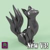 v3_spin2.gif Download free STL file Kitsune - Easy Print, no supports required. New V3!!! • 3D printing object, ThatJoshGuy