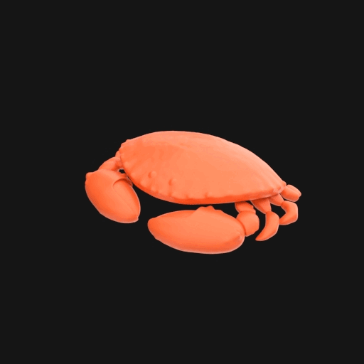 🦀 Crab・ STL File for 3D printing・Cults