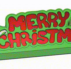 merryxmasgif-Made-with-Clipchamp.gif Free STL file Merry Christmas night light・3D printable design to download, lefty3d