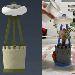Video.gif STL file Happy Flower・3D printing idea to download, egistini