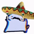 WEE.gif STL file CAT MEXICAN MEME - COOKIE CUTTER・3D printer model to download