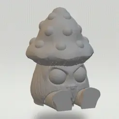amanita.gif STL file Amanita Mini Mushroom・3D printing design to download
