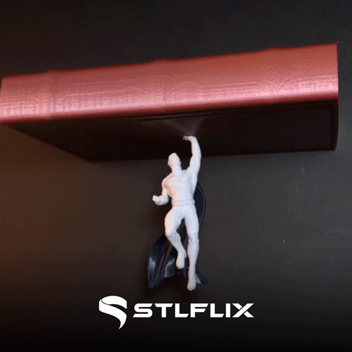 h Ss Be. Download STL file SuperFlix the STL Man Invisible Shelf • 3D printing object, STLFLIX