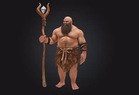 👾 DBX Caveman Stl Obj Glb for 3D Print・ 3D File for 3D printing・Cults
