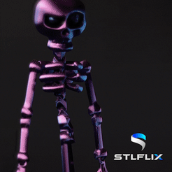 artsk.gif 3D file Articulated Skeleton・3D print object to download, STLFLIX