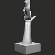 turntable090.gif Half Faced Female Bust