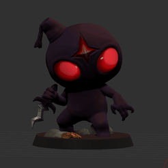 TJudas.gif STL file The Binding of Isaac - Tainted Judas High Quality Model + Base・3D printer model to download