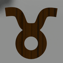 Taureaux.gif STL file Sign Of The Zodiac - Taurus・3D print design to download, J2M3D