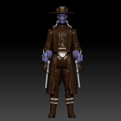 cad-bane.gif 3D file STAR WARS .STL THE BOOK OF BOBA FETT OBJ. Cad Bane 3D KENNER STYLE ACTION FIGURE.・Model to download and 3D print