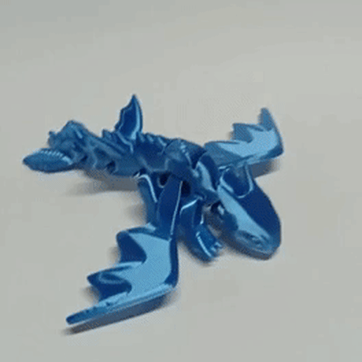 dragon-Azul.gif STL file Nice Flexi Dragon・3D printable model to download, angeljacobofigueroa
