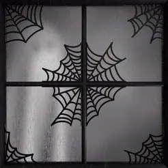 Window-1.gif STL file Modular spiderweb kit for halloween by Hinside・3D print design to download, Hinside