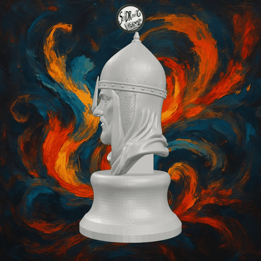 Sultan Alparslan Seljuk Leader Bust – SoliDRawinGs SG3286