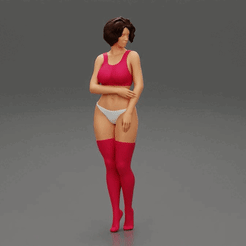 ezgif.com-gif-maker-1.gif Archivo 3D hermosa mujer piernas lencería y medias Modelo de impresión 3D・Plan de impresión en 3D para descargar, 3DGeshaft